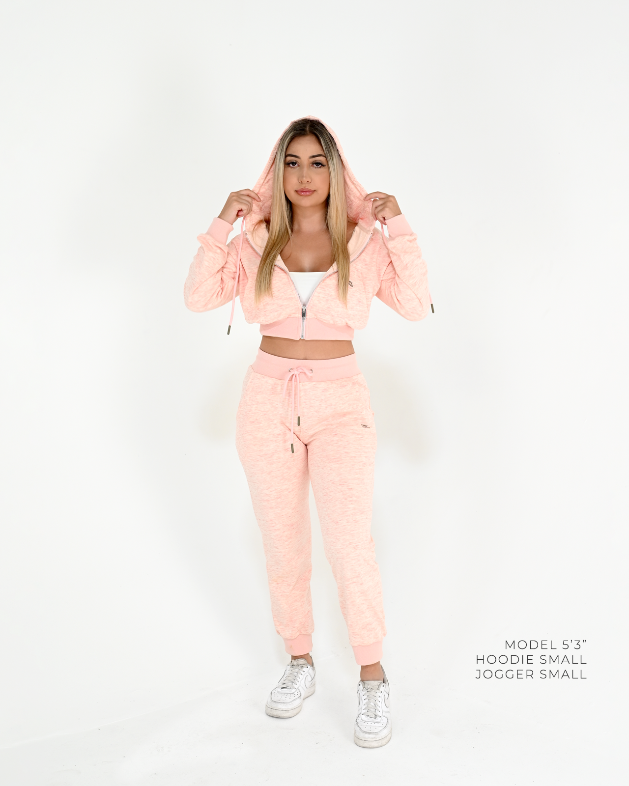 Everyday Jogger Sweatpant in Pale Heather Pink
